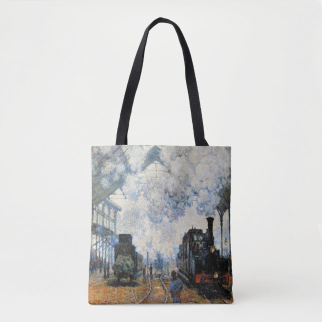 Bolsa Tote Monet - Chegada do comboio da Normandia, (Frente)