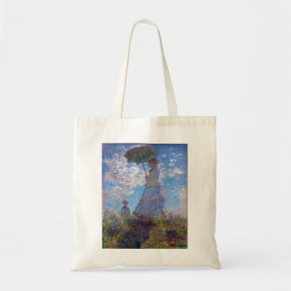 Bolsa Tote Monet France Impressionista Pessoas Mulher com Par