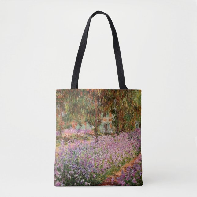 Bolsa Tote Monet - Íris no Jardim de Monet (Frente)