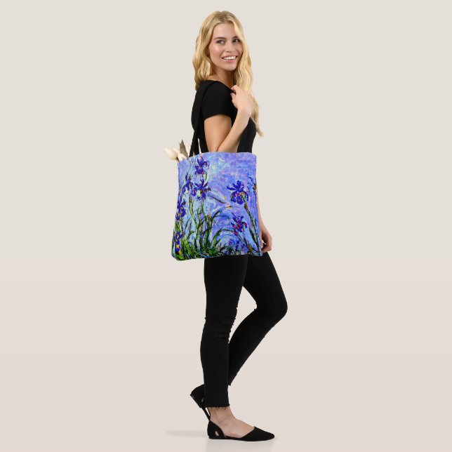 Bolsa Tote Monet - Lilac Irises, famosa pintura, (No(a) Modelo)