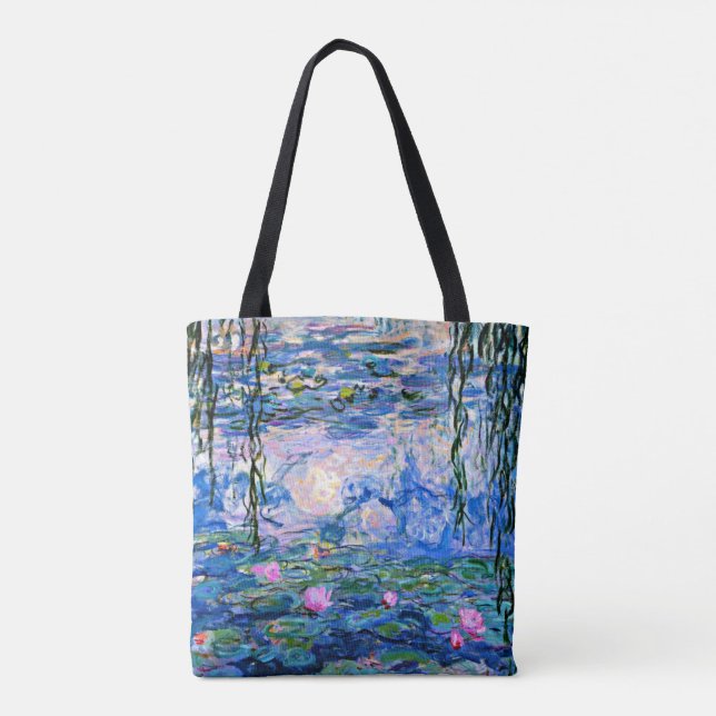 Bolsa Tote Monet - Lírios d'água, 1919, rosa (Verso)
