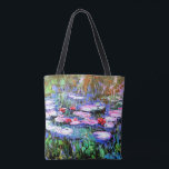 Bolsa Tote Monet - Los Nenutaris (lírios)<br><div class="desc">Los Nenutaris, famoso quadro de belas artes pelo artista impressionista francês Claude Monet</div>
