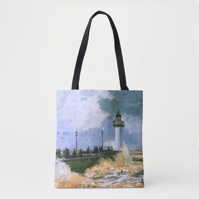 Bolsa Tote Monet - O Jetty no Havre (Frente)