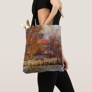 Bolsa Tote Monet - O Pond Duck, pintura de arte
