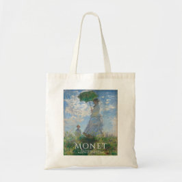 Bolsa Tote Monet Tote Bag Art, Mulher com Parasol