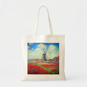 Bolsa Tote Monet Tulips Windmill