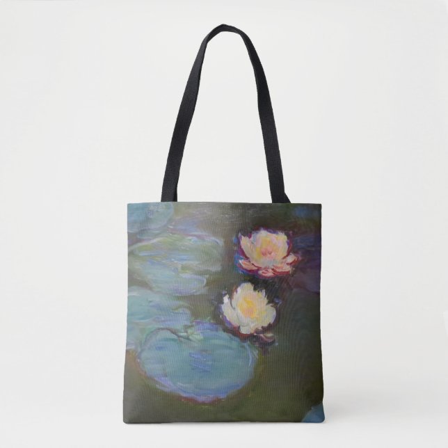 Bolsa Tote Monet Water Lily Lily Pond Waterlily Painting (Frente)