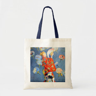 Bolsa Tote Monet Woman em Figurino Japonês