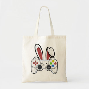 Bolsa Tote Monitor Game Controller Bunny Gaming Páscoa Bo