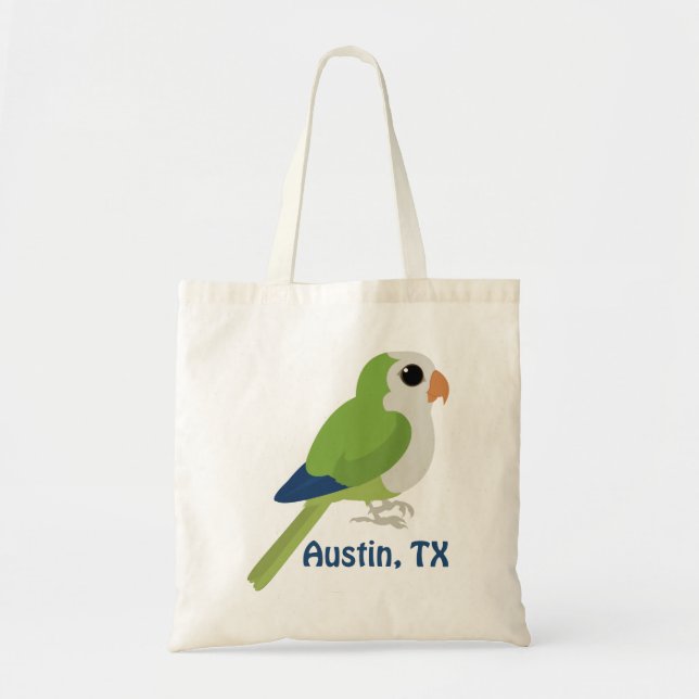 Bolsa Tote Monk Parakeet - Austin, Texas (Frente)