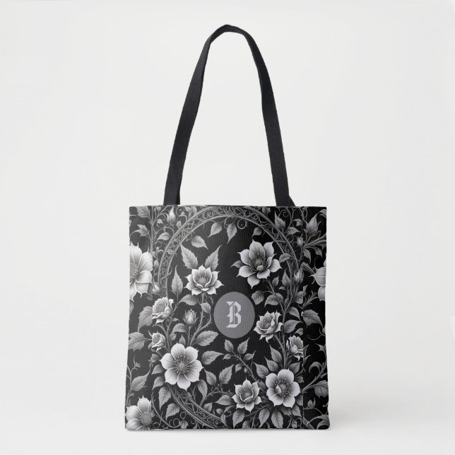 Bolsa Tote Monochrome Wild Rose (Frente)