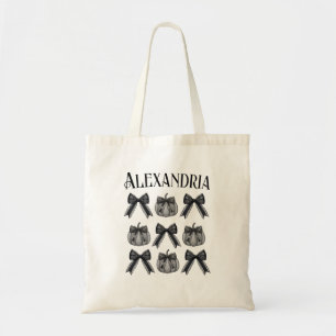 Bolsa Tote Monocromo Personalizado do Halloween