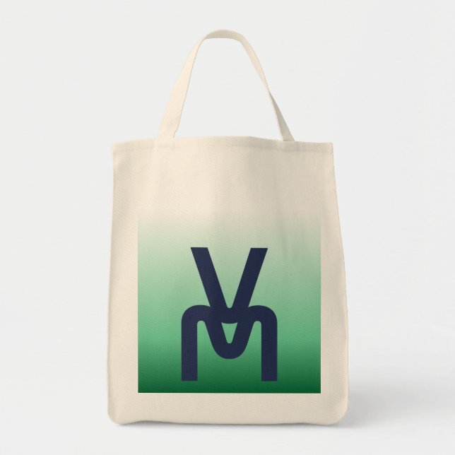 Bolsa Tote Monogram Green Gradient (Frente)