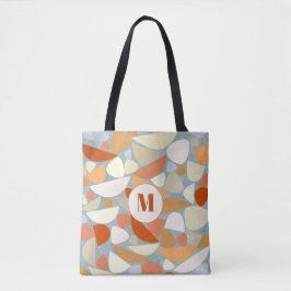Bolsa Tote Monograma Abstrato Moderno Geométrico
