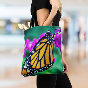 Bolsa Tote Monograma alaranjado do costume da foto da