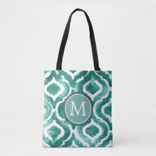 Bolsa Tote Monograma   Aquamarine Motif IV