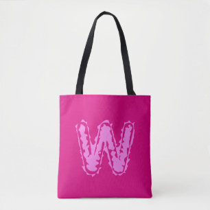 Bolsa Tote Monograma Assustador Rosa a Rosa