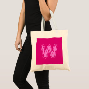 Bolsa Tote Monograma Assustador Rosa a Rosa