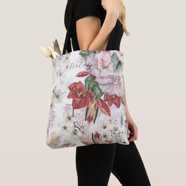 Bolsa Tote Monograma atrativo empoeirado e lenhoso de luxo (Close Up)