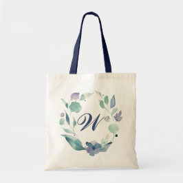 Bolsa Tote Monograma Azul Mola Floral
