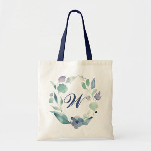 Bolsa Tote Monograma Azul Mola Floral