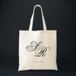 Bolsa Tote Monograma Boas-vindas iniciais personalizadas<br><div class="desc">Clique no botão "Personalizar" para mover as iniciais para a aparência desejada! Verifique mais de 100 bolsas de casamento no meu compro!</div>