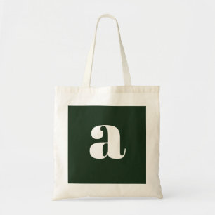 Bolsa Tote Monograma Branco Pastel Fofo Verde