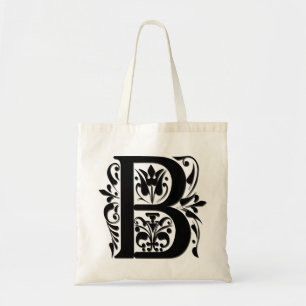 Bolsa Tote Monograma com letra inicial B - estilo de recorte