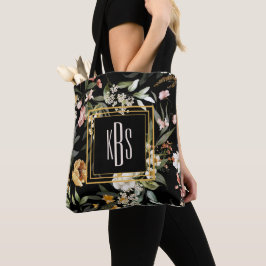Bolsa Tote Monograma Comprar Mola Aquarela Florestas Pretas