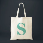 Bolsa Tote Monograma conhecido personalizado<br><div class="desc">Esta sacola bonito personalizada do vintage do monograma conhecido é a melhor ideia do presente para a noiva e as damas de honra em casamentos.</div>