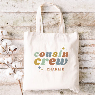 Bolsa Tote Monograma da Tripulação de Primo Retro impressão