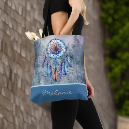 Bolsa Tote Monograma das Montanhas de Aquarelas do Pastel Dre