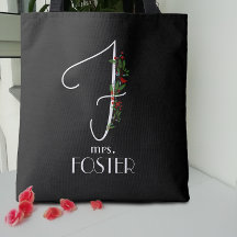 Monograma de aquarela minimalista F Professor