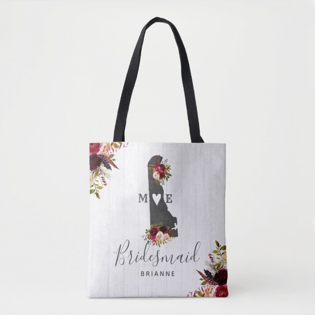 Bolsa Tote Monograma de Casamento Russo de Destino de Estado  (Frente)