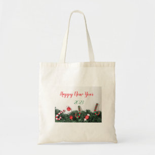Bolsa Tote Monograma de decoração de Natal Tote Bag