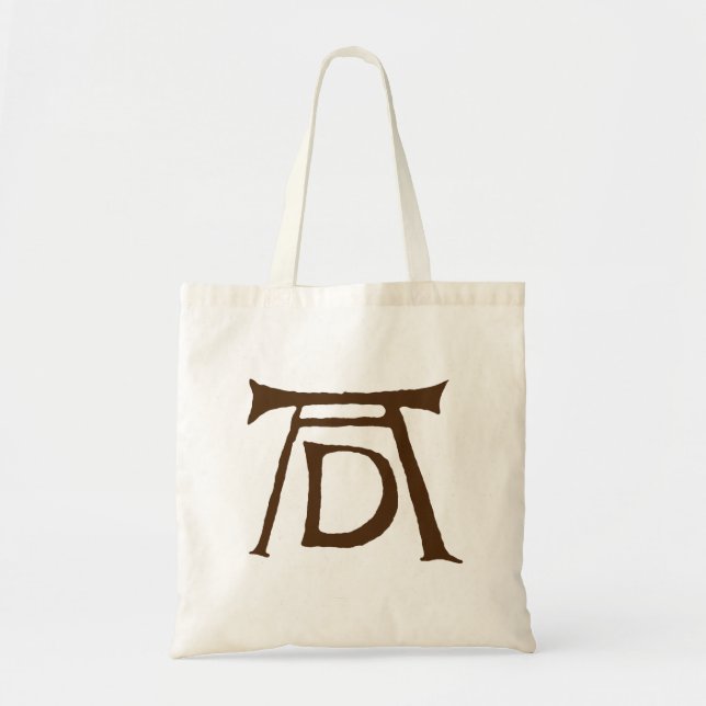 Bolsa Tote Monograma de Durer do ANÚNCIO (Frente)