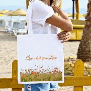 Bolsa Tote Monograma de flor de laranja Sacos de tote
