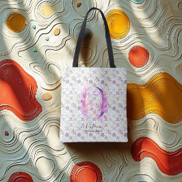 Bolsa Tote Monograma de Floral Elegante Bloom de Octavia - O