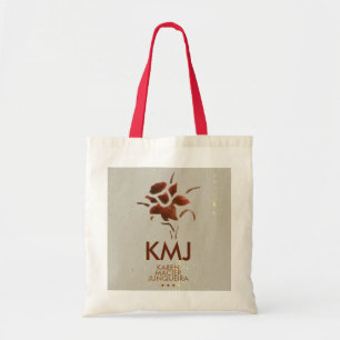 Bolsa Tote monograma de flores femininas