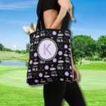 BOLSA TOTE MONOGRAMA DE GOLFER NA MODA LADY PERSONALIZADA<br><div class="desc">Na moda de Golfe Diversão e Bolsa de Monograma Personalizado para ajudar a continuar seu jogo fora do curso — ou trazê-lo com você para o jogo. Personalizado com um monograma / inicial — excelente para você mesmo ou como presente. Qualquer pergunta design, apenas mande um bate-papo e ficaremos encantados...</div>