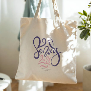 Bolsa Tote Monograma de Graduação com Letra de Formatura Seni