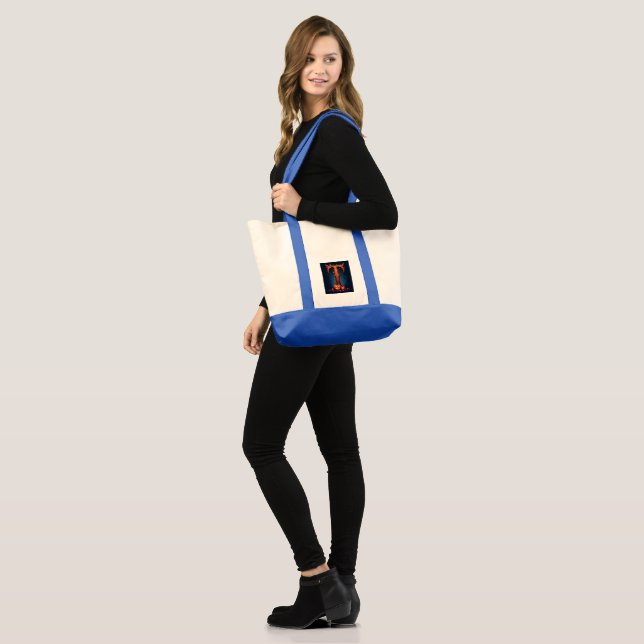 Bolsa Tote Monograma de HalloweenT (Frente (modelo))