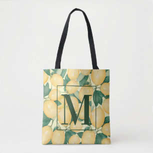 Bolsa Tote Monograma de Limões e Verdura
