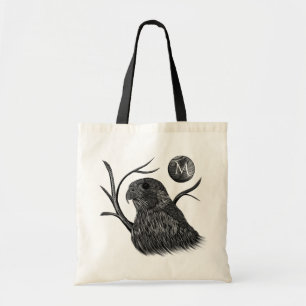 Bolsa Tote Monograma de lua cheia de falcão