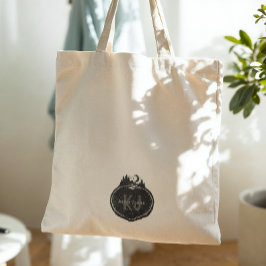 Bolsa Tote Monograma de Natureza com Nome Personalizado