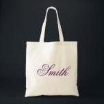Bolsa Tote Monograma de nome personalizado<br><div class="desc">Este nome personalizado monograma,  uma bolsa de tote vintage fofa é a melhor ideia de presente para noiva e dama de honra nos casamentos.</div>