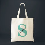 Bolsa Tote Monograma de nome personalizado<br><div class="desc">Este nome personalizado monograma,  uma bolsa de tote vintage fofa é a melhor ideia de presente para noiva e dama de honra nos casamentos. Esta é a bolsa de tote personalizada,  você pode personalizar com seu nome.</div>