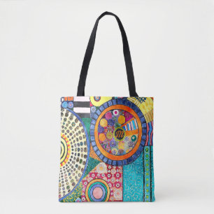 Bolsa Tote Monograma de padrão de Abstrato moderno