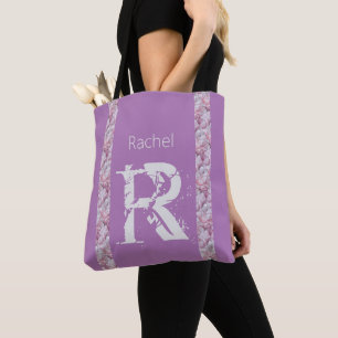 Bolsa Tote Monograma de pré-disquete simples e elegante lavan