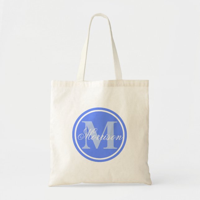Bolsa Tote Monograma de Prestige Azul (Frente)